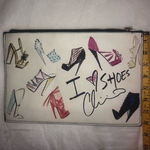 I ❤️Shoes clutch bag.